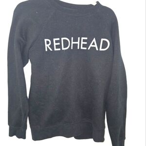 Brunette the Label Redhead Glitter Sweatshirt xs